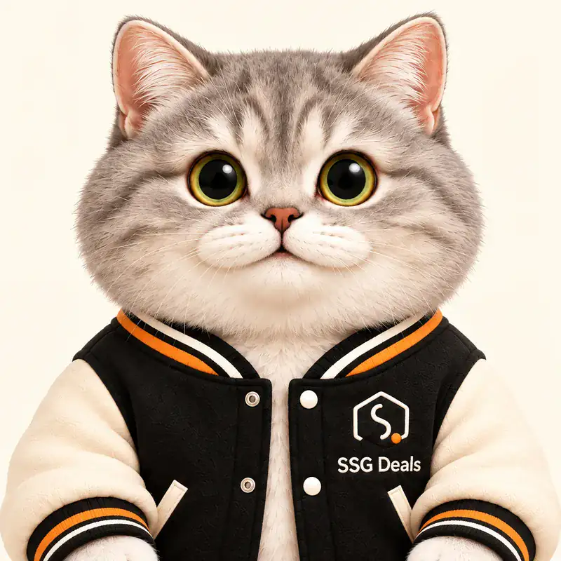 PIPI, the SSG Deals mascot, in an SSG Deals varsity jacket